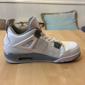 Classic White and Gray Men's Sneakers